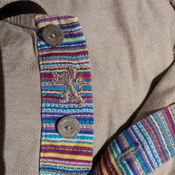 Bugatchi Cotton Jacquard Polo Shirt Grey Short Sleeve Size M - Picture 14 of 15